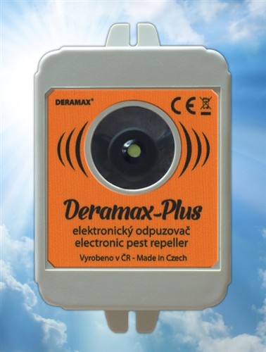 Deramax-Plus Ultrazvukový odpudzovač - plašič kún a hlodavcov 0410