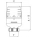 IVAR T 5000 termostatická kvapalinová hlavica biela 501172
