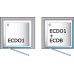 Sprchové dveře Roltechnik ECDO1/1000-Stříbro / transparentní