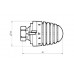 HERZ Termostatická hlavica 9260 PORSCHE-design so závitom M 28 x 1,5 1926006