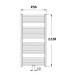 KORADO KORALUX LINEAR Comfort Kúpeľňový radiátor Alloy Black KLT12200450M40