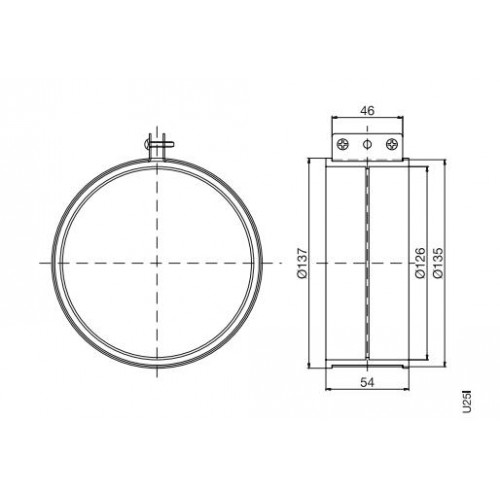 PROTHERM manžeta M25I + spona U25I 0020064558