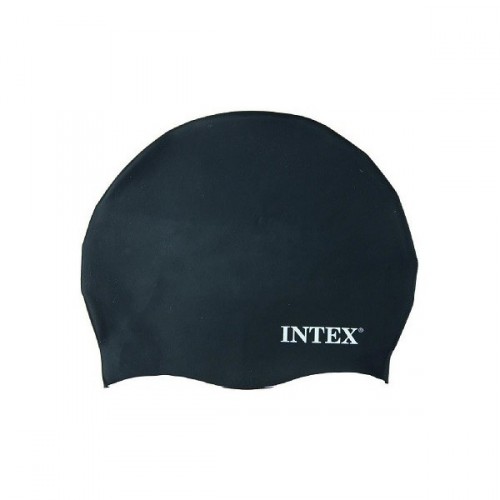 INTEX Kúpacia čiapka silikónová, čierna 00830016