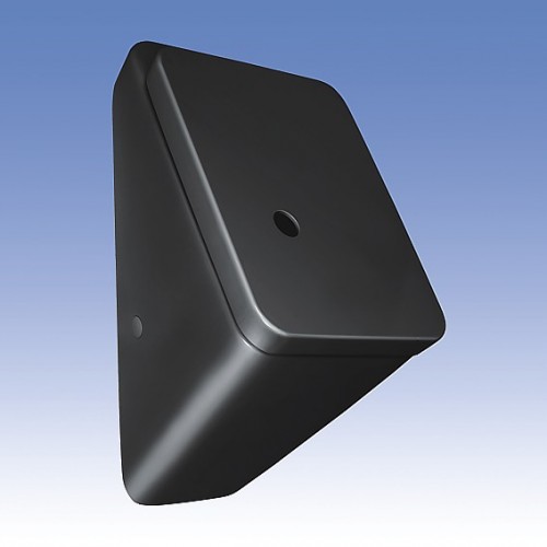 SANELA Pisoár Alessi Dot čierny SLP 47R s automat. radarovým splachovačom 01474
