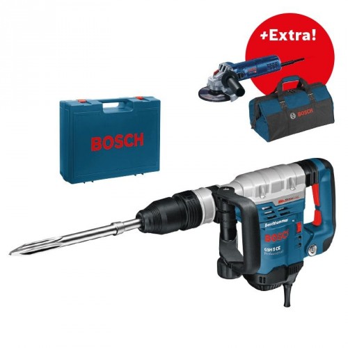 BOSCH GSH 5 CE Profesionálne kladivo + GWS 9-125 + taška na náradie 0615990J9A BOSCH GSH 5 CE Profesionálne kladivo + GWS 9-125 + taška na náradie 0615990J9A