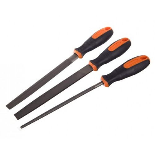 BECKFORD Pilníky 3 pcs, dĺžka 200 mm, sada obsahuje: plochý, polguľatý, okrúhly 07BF1790B