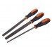 BECKFORD Pilníky 3 pcs, dĺžka 200 mm, sada obsahuje: plochý, polguľatý, okrúhly 07BF1790B