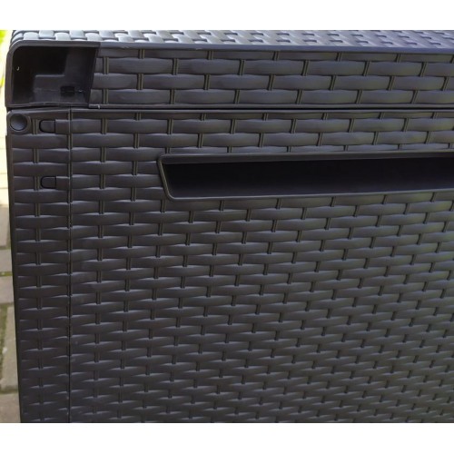 BAZÁR KETER CAPRI 305L Záhradný úložný box 123 x 53,5 x 57 cm, hnedá 17201486 CHÝBA KRYTKA