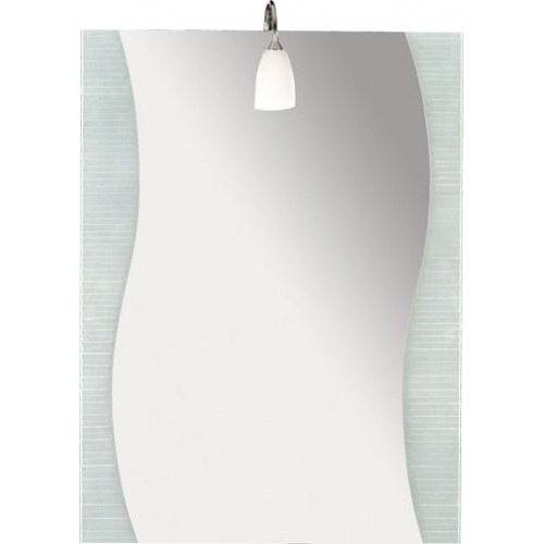 SAPHO WEGA 10002 zrkadlo 60x80cm, vlna, pieskované