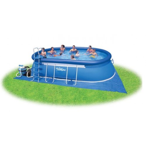 MARIMEX Bazén TAMPA ovál 3,05 x 5,49 x 1,07m KOMPLET s pieskovou filtráciou 10340006