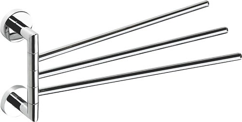 SAPHO OMEGA trojitý držiak na uteráky otočný 400mm, chróm 104204112