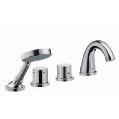 Hansgrohe AXOR STARCK Čtyřotvor. armatúra na okraj vane s termostatom DN15, chróm 10461000