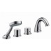 Hansgrohe AXOR STARCK Čtyřotvor. armatúra na okraj vane s termostatom DN15, chróm 10461000