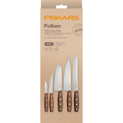 Fiskars Folken sada 5 nožov 1075688 Fiskars Folken sada 5 nožov 1075688