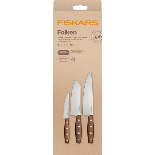 Fiskars Folken sada 3 nožov 1075689 Fiskars Folken sada 3 nožov 1075689