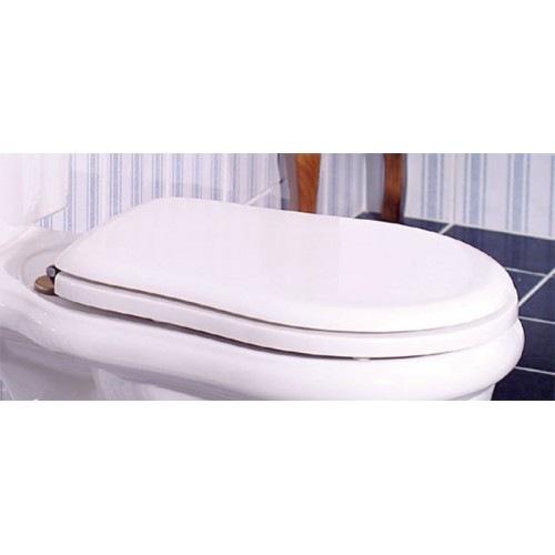 SAPHO RETRO 109301 WC sedátko, polyester, biela / bronz SAPHO RETRO 109301 WC sedátko, polyester, biela / bronz