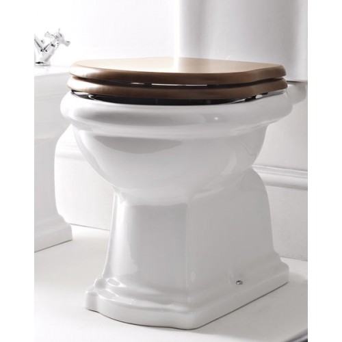 SAPHO RETRO 109340 WC sedátko, polyester, orech / bronz