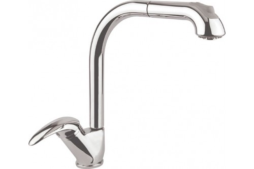 SAPHO KITCHEN 1112-723 Drezová batéria s výsuvnou spŕškou Axus