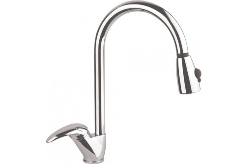 SAPHO KITCHEN 1112-733 Drezová batéria s výsuvnou spŕškou Axus