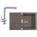Franke SET T14 Tectonite drez SID 611-78 Vulcan + Batérie Samoa Chróm, 114.0507.990