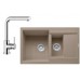 Franke SET G12 Granitový drez MRG 651-78 Kašmír + Batéria FN 0147 chróm, 114.0510.315