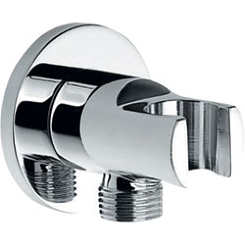 SAPHO Pevný držiak sprchy s vyústením, 1/2 "chróm 1205-09 SAPHO Pevný držiak sprchy s vyústením, 1/2 "chróm 1205-09