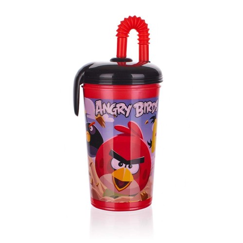 BANQUET Pohárik s viečkom 430 ml Angry Birds 1213AB37130