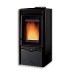 NORDICA Duchessa Steel čierná 9 kW, krbové kachle