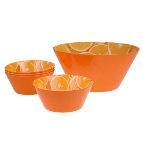 BANQUET 5d sada mel.salátových misiek Orange 12HK20505O BANQUET 5d sada mel.salátových misiek Orange 12HK20505O
