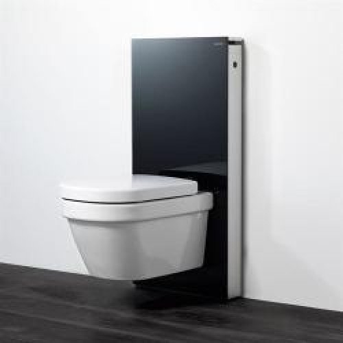 GEBERIT Monolith modul pre závesné wc, čierne sklo / hliník 131.021.SJ.1