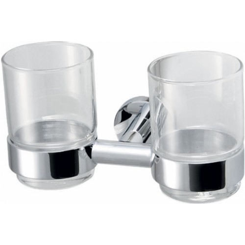 SAPHO CIRCLE 1320-05 Dvojitý držiak pohárov, chróm SAPHO CIRCLE 1320-05 Dvojitý držiak pohárov, chróm