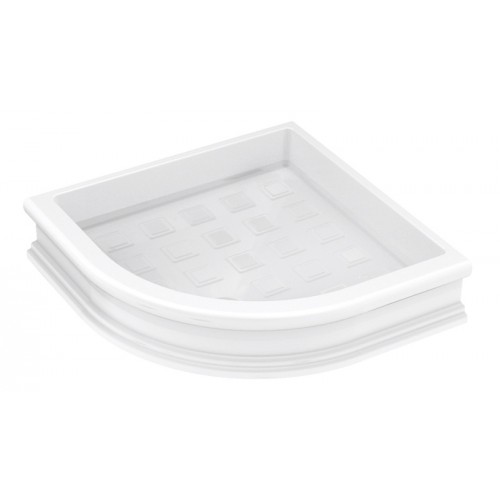 SAPHO RETRO 133901 keramická sprchová vanička, štvrťkruh 90x90x20cm, R550