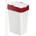 HEIDRUN Odpadkový kôš PUSH & UP 18l,bílá / červená 1340