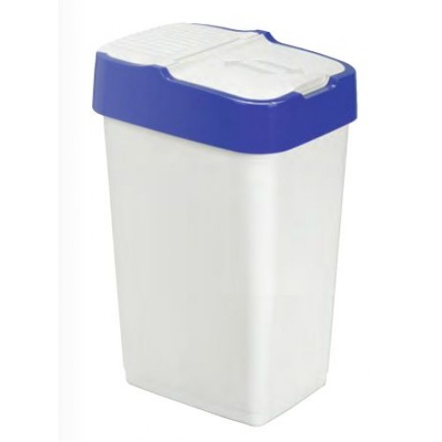 HEIDRUN Odpadkový kôš PUSH & UP 18l, biela / modrá 1340 HEIDRUN Odpadkový kôš PUSH & UP 18l, biela / modrá 1340