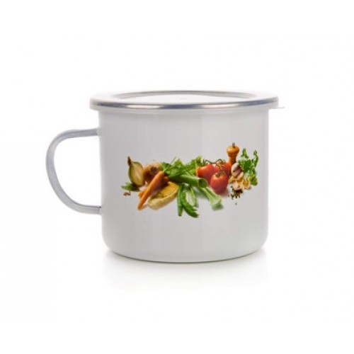 BANQUET hrnček smaltovaný 0,9l Zelenina 13RMVEG03