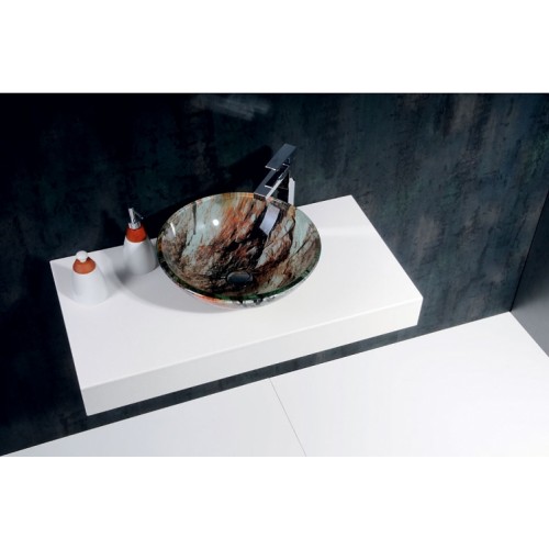 SAPHO BEAUTY 1403-60 Rockstone doska 60x11x46cm vrátane konzol SAPHO BEAUTY 1403-60 Rockstone doska 60x11x46cm vrátane konzol