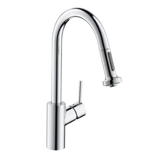 Hansgrohe TALIS S2 VARIARC Páková kuch. armatúra s vyťahov. spŕškou, chróm 14877000