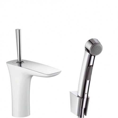 Hansgrohe PuraVida Umývadlová batéria bidet, biela / chróm 15275400 Hansgrohe PuraVida Umývadlová batéria bidet, biela / chróm 15275400