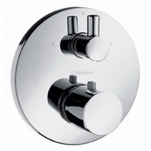 Hansgrohe Ecostat S Termostat pod omietku s uzatvoreným. a prep. ventilom, chróm 15721000