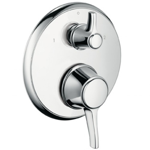 Hansgrohe Ecostat C Termostat pod omietku s uzatvoreným a prep. ventilom, chróm 15753000 Hansgrohe Ecostat C Termostat pod omietku s uzatvoreným a prep. ventilom, chróm 15753000