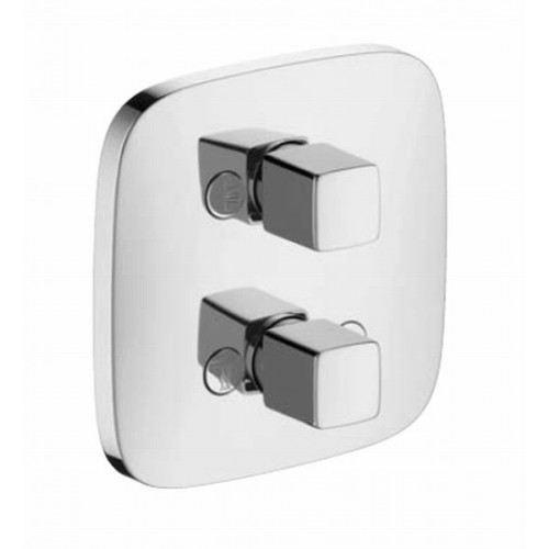 Hansgrohe PURAVIDA iControl Batérie, ventil pod omietku DN20, biela / chróm 15777400