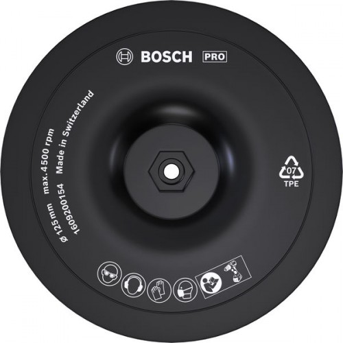 BOSCH Oporný tanier PRO Backing Pad so suchým zipsom, 125 x 8 mm 1609200154