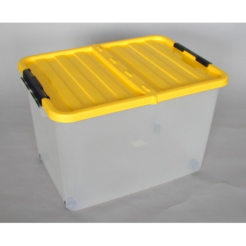 HEIDRUN Box úložný pojazdný 34 x 52 x 36,5 cm, 45 l, transparentný 1610 HEIDRUN Box úložný pojazdný 34 x 52 x 36,5 cm, 45 l, transparentný 1610