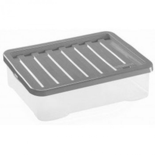 HEIDRUN Box úložný Quasar, 9 x 38 x 28,5 cm, 7 l, transparentná 1626Qt