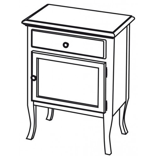 SAPHO RETRO 1693 skrinka 60x80x38cm, starobiela