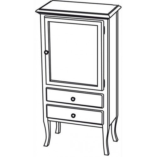 SAPHO RETRO 1699 skrinka 60x120x38cm buk SAPHO RETRO 1699 skrinka 60x120x38cm buk