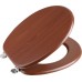 AQUALINE WC sedátko, MDF, orech 1705-04