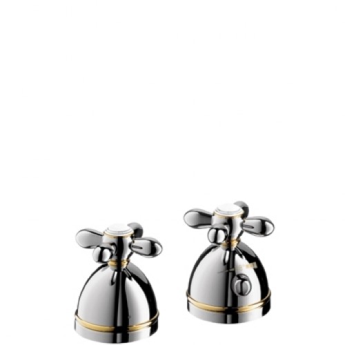 Hansgrohe AXOR CARLTON Dvouot. termostat na okraj vane s kríž. rukoväťami, chróm 17480000
