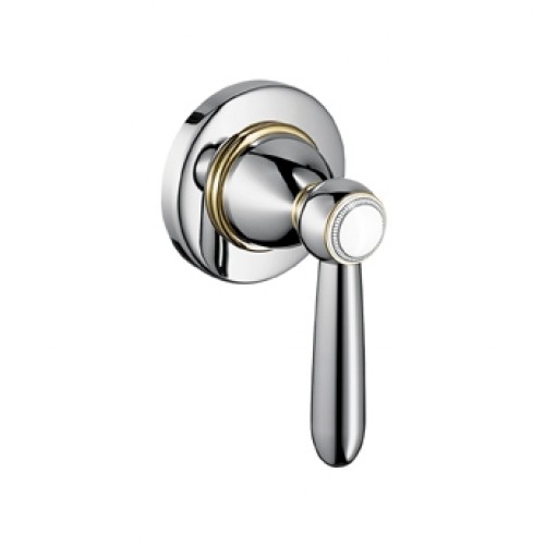 Hansgrohe AXOR CARLTON Uzatvárací ventil pod omietku DN15/DN20, chróm / zlato 17960090