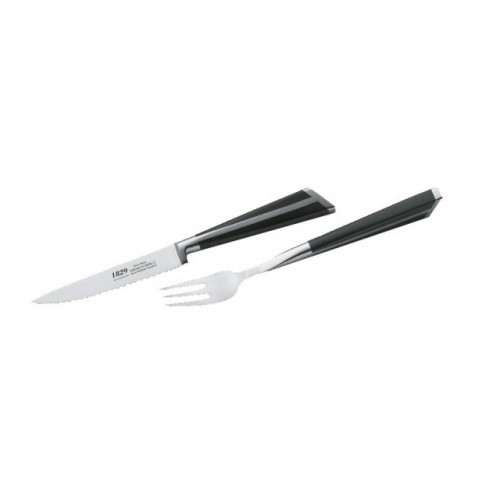 ALUZZI Príbor na pizzu / steak, sada 4ks BLACK MAGIC 1829-027728 